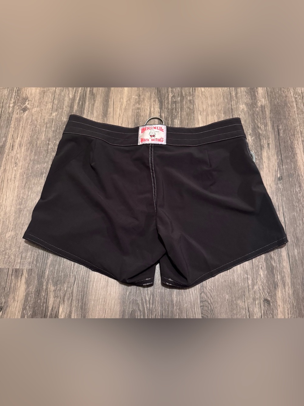 Birdwell Beach Britches Shorts Women's Black Poly Swim Trunks Board 8